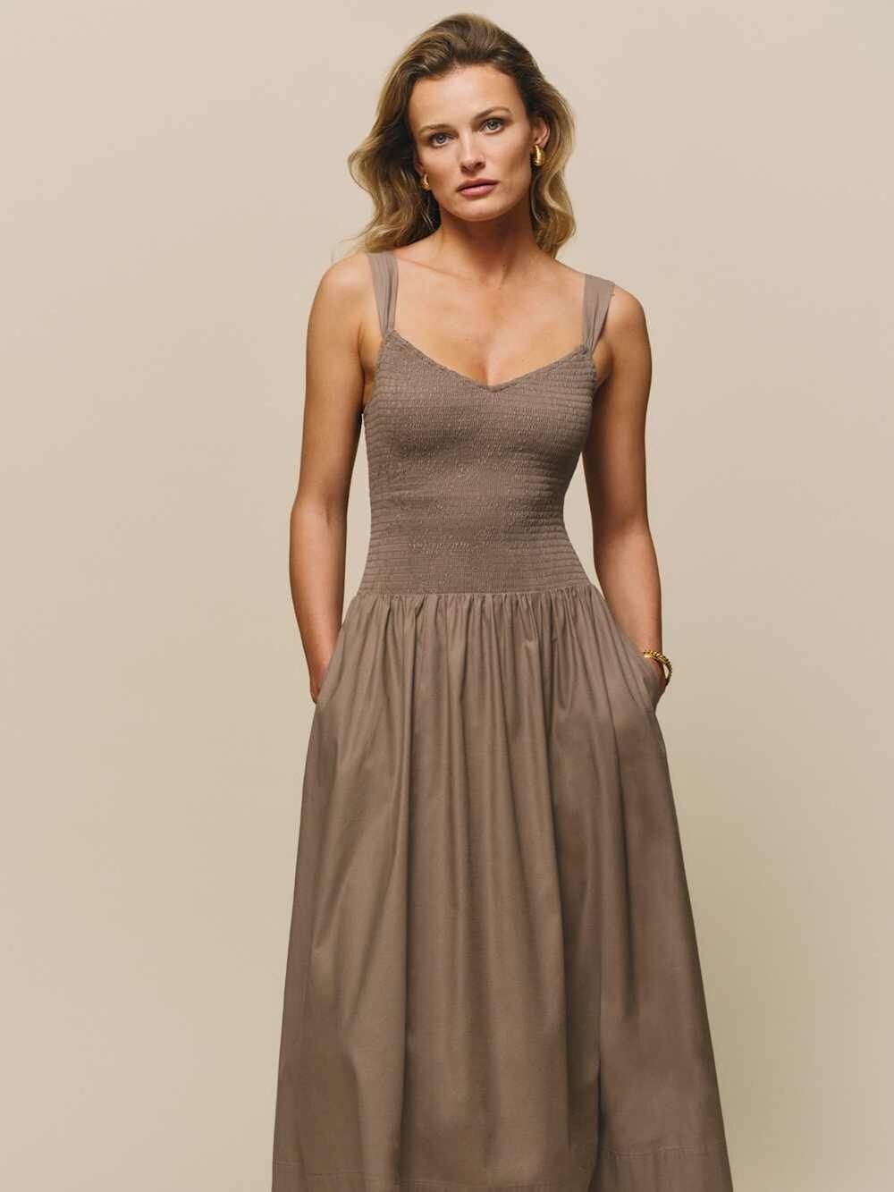 Reformation Sariah Cotton Midi Dress - 2